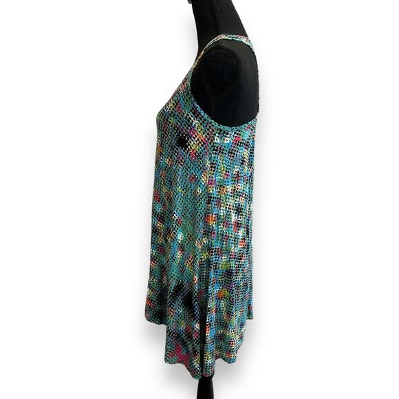 CAbi Racerback Hooked Tank Top Tunic Size XS Colorful Geometric Design Colorful - Picture 3 of 9